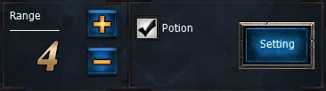 Alcance de ataque do MU Helper